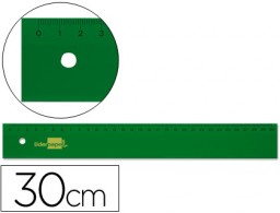 Regla Liderpapel acrílico verde 30cm.